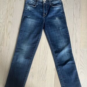 L'AGENCE Dark Blue Straight Jeans